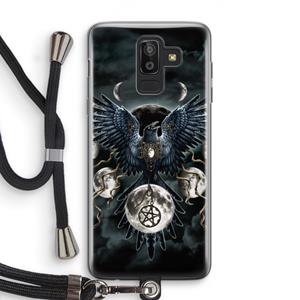 CaseCompany Sinister Wings: Samsung Galaxy J8 (2018) Transparant Hoesje met koord