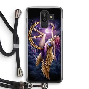 CaseCompany Aerial Angel: Samsung Galaxy J8 (2018) Transparant Hoesje met koord