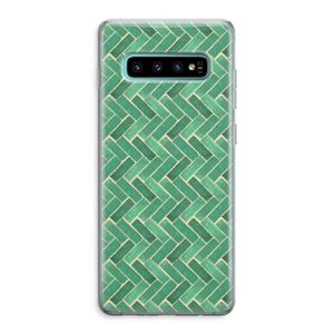 CaseCompany Moroccan tiles 2: Samsung Galaxy S10 Plus Transparant Hoesje