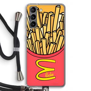 CaseCompany McElodie: Samsung Galaxy S21 Transparant Hoesje met koord