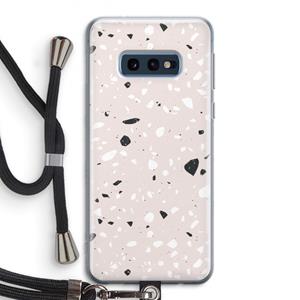 CaseCompany Terrazzo N°20: Samsung Galaxy S10e Transparant Hoesje met koord