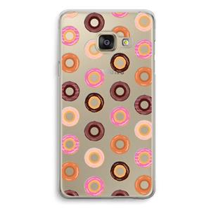 CaseCompany Donuts: Samsung A3 (2017) Transparant Hoesje