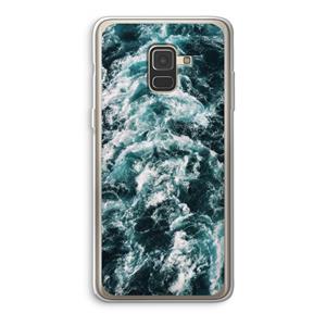 CaseCompany Zee golf: Samsung Galaxy A8 (2018) Transparant Hoesje