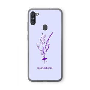 CaseCompany Be a wildflower: Samsung Galaxy A11 Transparant Hoesje
