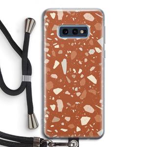 CaseCompany Terrazzo N°22: Samsung Galaxy S10e Transparant Hoesje met koord