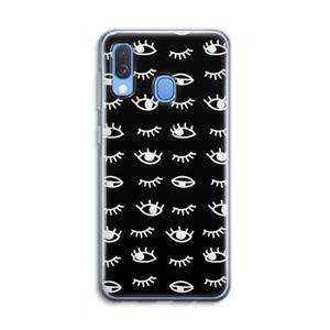 CaseCompany Eye pattern #3: Samsung Galaxy A40 Transparant Hoesje