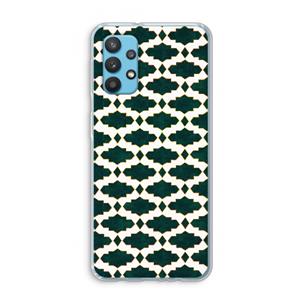 CaseCompany Moroccan tiles: Samsung Galaxy A32 4G Transparant Hoesje