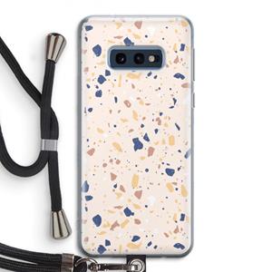 CaseCompany Terrazzo N°23: Samsung Galaxy S10e Transparant Hoesje met koord