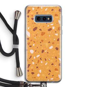 CaseCompany Terrazzo N°24: Samsung Galaxy S10e Transparant Hoesje met koord