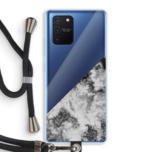 CaseCompany Onweer: Samsung Galaxy Note 10 Lite Transparant Hoesje met koord