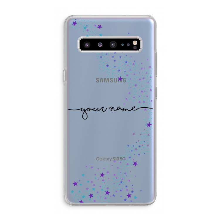 Sterren: Samsung Galaxy S10 5G Transparant Hoesje