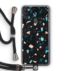 CaseCompany Terrazzo N°11: Samsung Galaxy A11 Transparant Hoesje met koord
