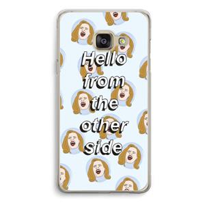 CaseCompany Hello: Samsung A3 (2017) Transparant Hoesje