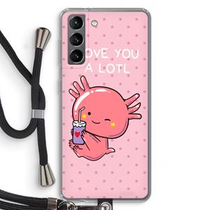 CaseCompany Love You A Lotl: Samsung Galaxy S21 Transparant Hoesje met koord
