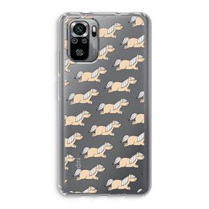 CaseCompany Ponys: Xiaomi Redmi Note 10S Transparant Hoesje