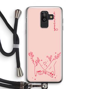 CaseCompany Best Friends: Samsung Galaxy J8 (2018) Transparant Hoesje met koord