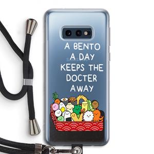 CaseCompany Bento a day: Samsung Galaxy S10e Transparant Hoesje met koord