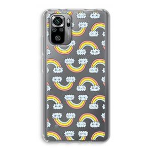 CaseCompany Regenboog: Xiaomi Redmi Note 10S Transparant Hoesje