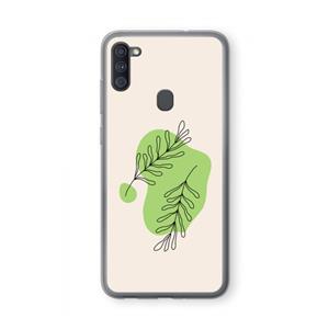 CaseCompany Beleaf in you: Samsung Galaxy A11 Transparant Hoesje