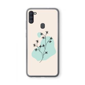 CaseCompany Love your petals: Samsung Galaxy A11 Transparant Hoesje