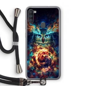 CaseCompany Aurowla: Samsung Galaxy A11 Transparant Hoesje met koord