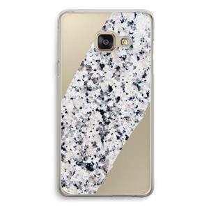 CaseCompany Gespikkelde marmer: Samsung A3 (2017) Transparant Hoesje