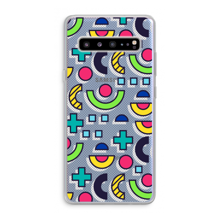 CaseCompany 8-bit N°6: Samsung Galaxy S10 5G Transparant Hoesje