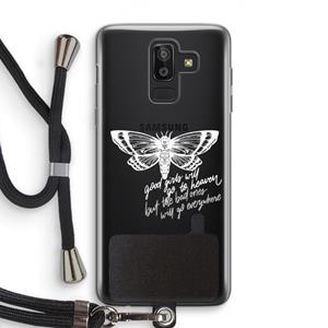 CaseCompany Good or bad: Samsung Galaxy J8 (2018) Transparant Hoesje met koord