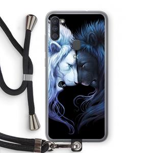CaseCompany Brotherhood: Samsung Galaxy A11 Transparant Hoesje met koord