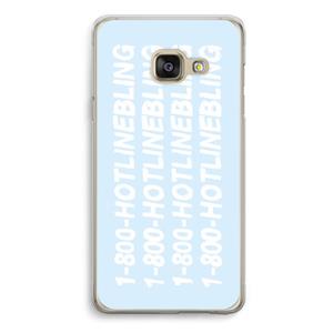 CaseCompany Hotline bling blue: Samsung A3 (2017) Transparant Hoesje