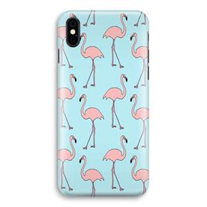 CaseCompany Anything Flamingoes: iPhone Xs Volledig Geprint Hoesje