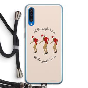 CaseCompany Jingle Ladies: Samsung Galaxy A50 Transparant Hoesje met koord