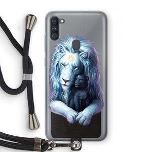 CaseCompany Child Of Light: Samsung Galaxy A11 Transparant Hoesje met koord