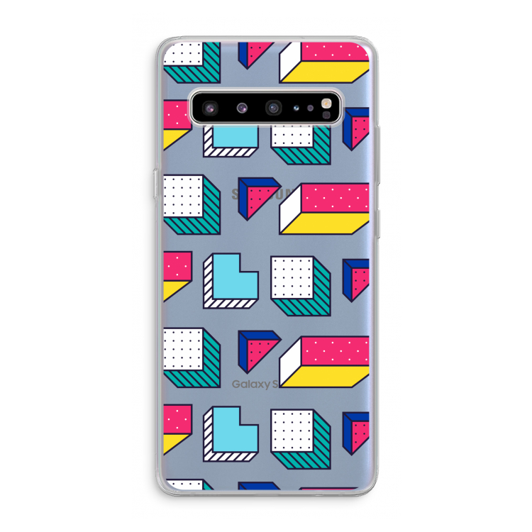 CaseCompany 8-bit N°7: Samsung Galaxy S10 5G Transparant Hoesje