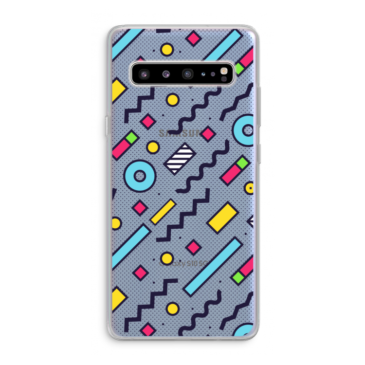 CaseCompany 8-bit N°8: Samsung Galaxy S10 5G Transparant Hoesje