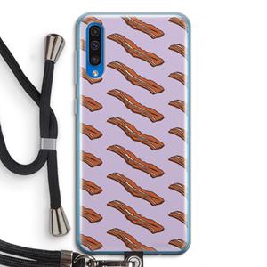 CaseCompany Bacon to my eggs #2: Samsung Galaxy A50 Transparant Hoesje met koord