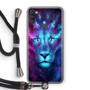 CaseCompany Firstborn: Samsung Galaxy A11 Transparant Hoesje met koord