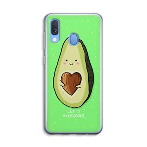 CaseCompany Avocuddle: Samsung Galaxy A40 Transparant Hoesje