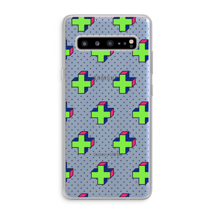 CaseCompany 8-bit N°10: Samsung Galaxy S10 5G Transparant Hoesje