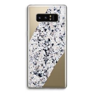 CaseCompany Gespikkelde marmer: Samsung Galaxy Note 8 Transparant Hoesje