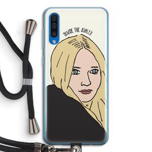 CaseCompany Ashley: Samsung Galaxy A50 Transparant Hoesje met koord