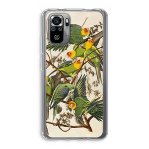 CaseCompany Carolinaparkiet: Xiaomi Redmi Note 10S Transparant Hoesje