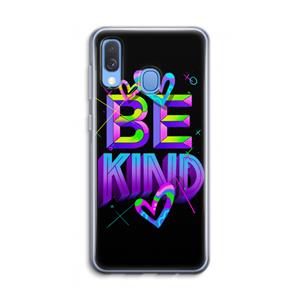 CaseCompany Be Kind: Samsung Galaxy A40 Transparant Hoesje