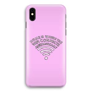 CaseCompany Home Is Where The Wifi Is: iPhone Xs Volledig Geprint Hoesje