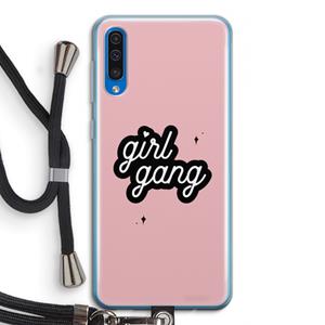 CaseCompany Girl Gang: Samsung Galaxy A50 Transparant Hoesje met koord