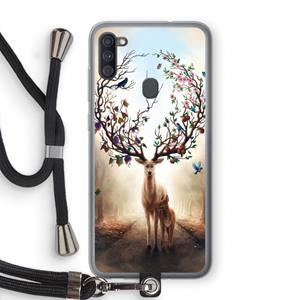 CaseCompany Seasons Change: Samsung Galaxy A11 Transparant Hoesje met koord