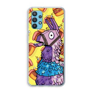 CaseCompany Loot Burger: Samsung Galaxy A32 4G Transparant Hoesje