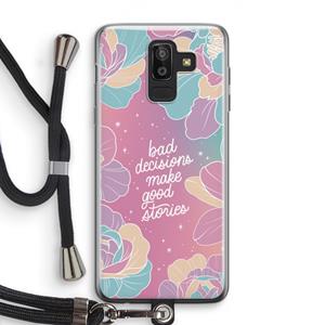 CaseCompany Good stories: Samsung Galaxy J8 (2018) Transparant Hoesje met koord