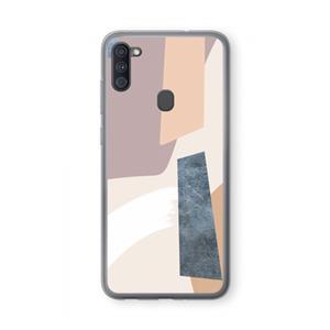 CaseCompany Luca: Samsung Galaxy A11 Transparant Hoesje