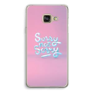 CaseCompany Sorry not sorry: Samsung A3 (2017) Transparant Hoesje